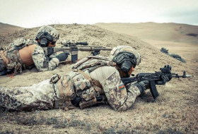 Тактические маневры спецназа ВС Азербайджана - Фотосессия