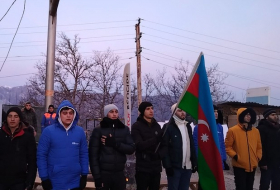 Акция протеста на дороге Ханкенди-Лачын продолжается уже 38 дней