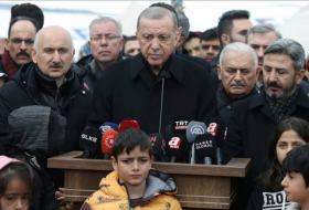 Эрдоган: Поиски будут продолжаться до тех пор, пока из-под завалов не будет спасен последний человек