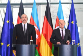 Президент Азербайджана и канцлер Германии провели совместную пресс-конференцию