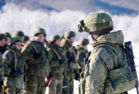Российские военные провели тренировку в горах Армении