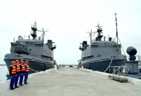 В азербайджанском секторе Каспийского моря с участием судов ВМС состоялся рейдовый сбор - Видео