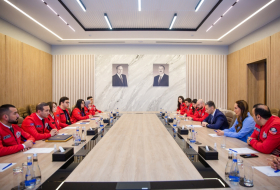 Cостоялась встреча с азербайджанскими победителями TEKNOFEST-2023 в Турции