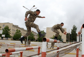 В Aзербайджанской армии проводится первенство по военному пятиборью