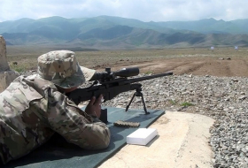 Снайперы Aзербайджанской армии выполнили практические стрельбы