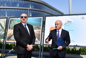 Ильхам Алиев принял участие в церемонии открытия первого этапа Алятской свободной экономической зоны