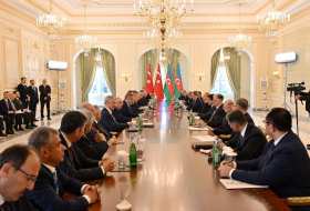 Состоялась встреча президентов Азербайджана и Турции в расширенном составе