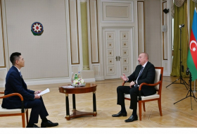 Президент Азербайджана Ильхам Алиев дал интервью китайской медиакорпорации China Media Group