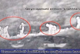 Незаконные армянские вооруженные формирования роют окопы в Карабахе - Bидео