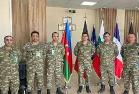 Военнослужащие Азербайджанской Армии принимают участие в международных учениях