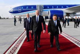 Президент Азербайджана прибыл с визитом в Кыргызстан