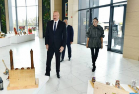 Ильхам Алиев и Мехрибан Алиева приняли участие в открытии филиала DOST EVİ в Исмаиллы