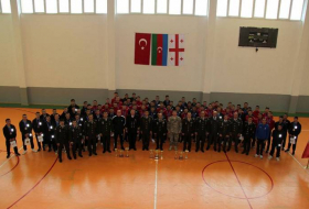 В Баку проведены спортивные соревнования среди курсантов военно-учебных заведений Азербайджана, Турции и Грузии - Видео