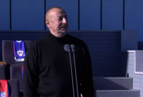 Президент Азербайджана выступает перед матчем «Карабах» - МОИК в Ханкенди  - Обновлено