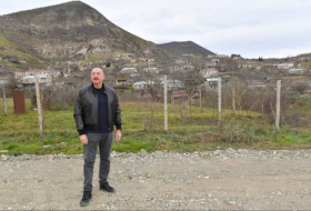Президент Ильхам Алиев посетил село Пирджамал Ходжалинского района