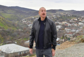 Президент Азербайджана посетил село Ханабад Ходжалинского района