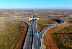 Президент Ильхам Алиев принял участие в открытии автодороги Барда-Агдам