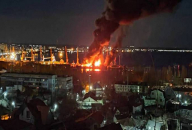 В Крыму уничтожен российский десантный корабль
