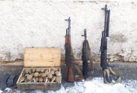 В Кяльбаджаре найдены оружие и боеприпасы