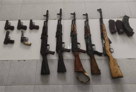 В Ханкенди найдено оружие и боеприпасы
