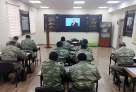 В Азербайджанской Армии проводятся занятия по общественно-политической подготовке