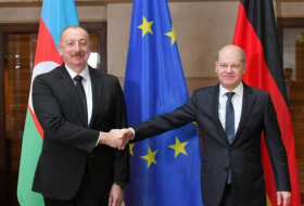 В Мюнхене состоялась двусторонняя встреча между Президентом Азербайджана Ильхамом Алиевым и Канцлером Германии Олафом Шольцем