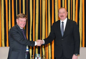 Президент Ильхам Алиев встретился с председателем парламентской группы Бундестага