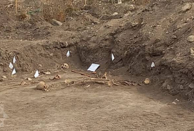 В Ходжалы проводятся дополнительные раскопки вокруг массового захоронения