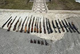 В Шуше обнаружено большое количество оружия - Фото