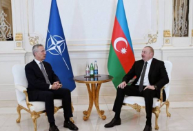 Началась встреча Президента Азербайджана с Генсеком НАТО один на один
