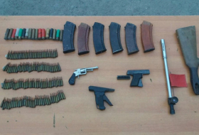 В Ханкенди обнаружено значительное количество оружия и боеприпасов