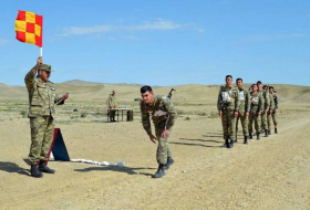 В азербайджанской армии состоялось первенство по военизированному кроссу - Видео