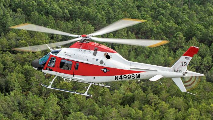 Группа Leonardo поставила ВМС США первый вертолет TH-73A
