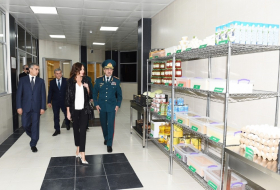 Мехрибан Алиева на открытии нового учебного корпуса Специальной школы ГПС