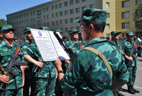 Азербайджанские новобранцы-пограничники присягнули на верность Родине (ФОТО)