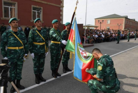 Азербайджанские пограничники-новобранцы присягнули на верность Родине (ФОТО)