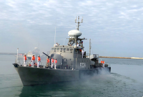 Военные корабли, участвовавшие в международном конкурсе «Кубок моря-2018», покинули Бакинский порт