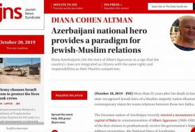 Jewish News Syndicate: Национальный герой Азербайджана представляет собой пример еврейско-мусульманских отношений
