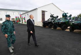 Президент Азербайджана ознакомился с воинской частью ГПС в Зангиланском районе - Обновлено