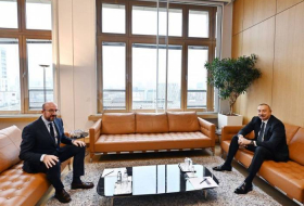 В Брюсселе состоялась встреча между Президентом Ильхамом Алиевым и президентом Совета Европейского Союза - Фото