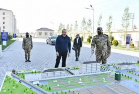 В Агджабеди состоялось открытие нового военного городка Внутренних войск МВД - Фото